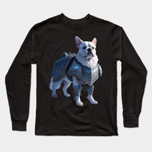 Badass Frenchie in Jotunheim Armor Long Sleeve T-Shirt